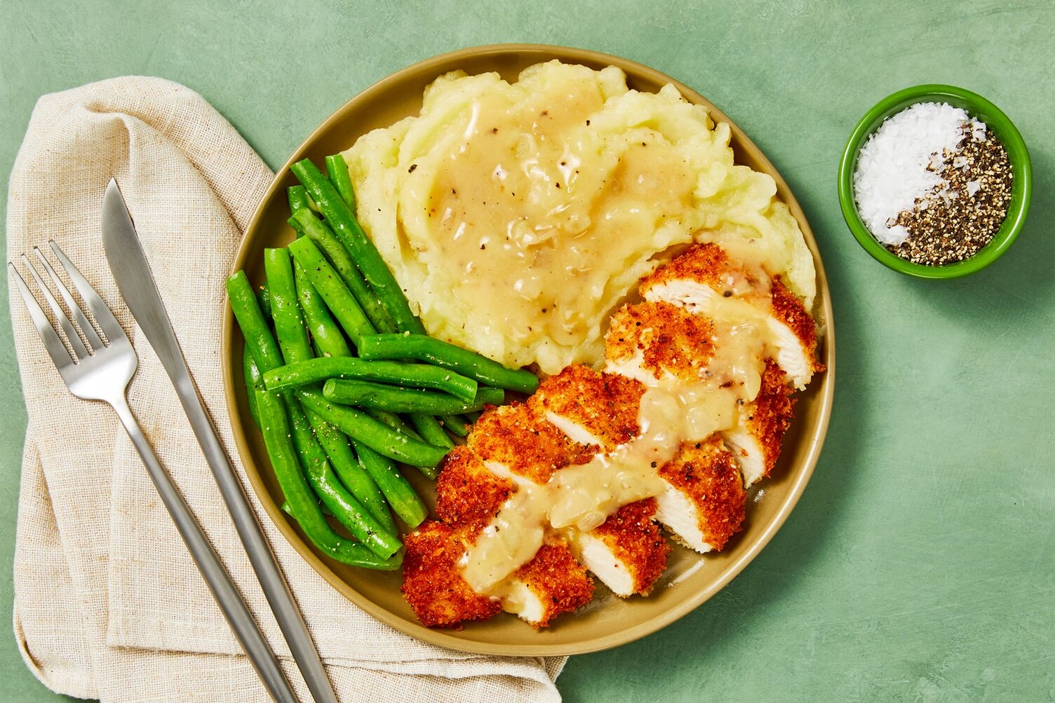 Hauts de cuisse de poulet pané style champêtre