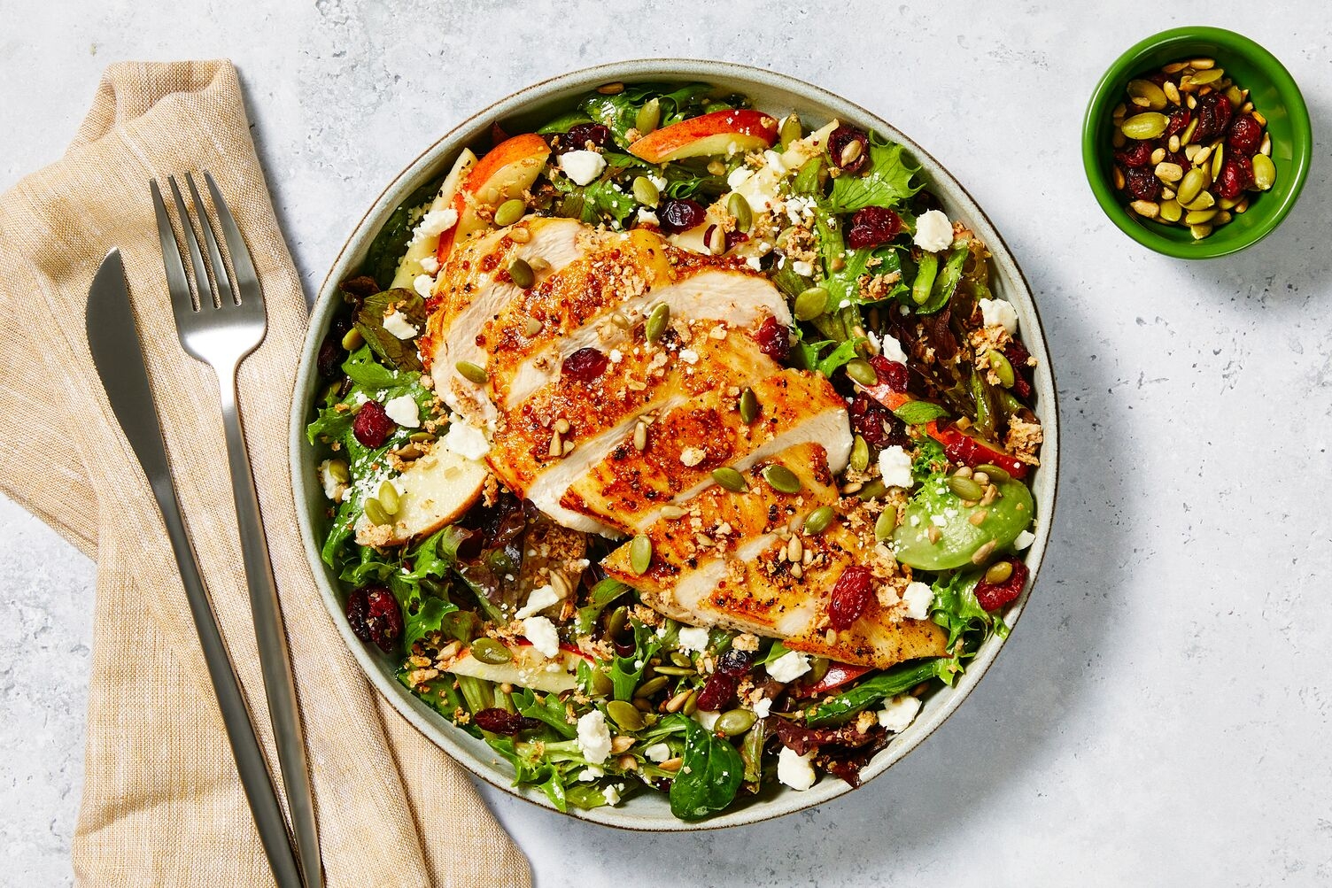 Repas futé : Salade de poulet croustillant