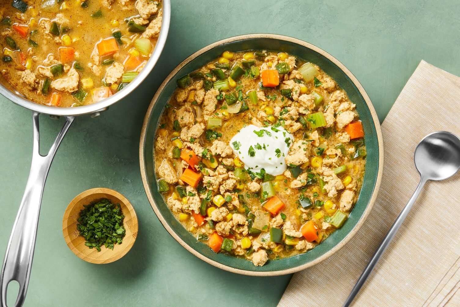One-Pot Green Beef Chili