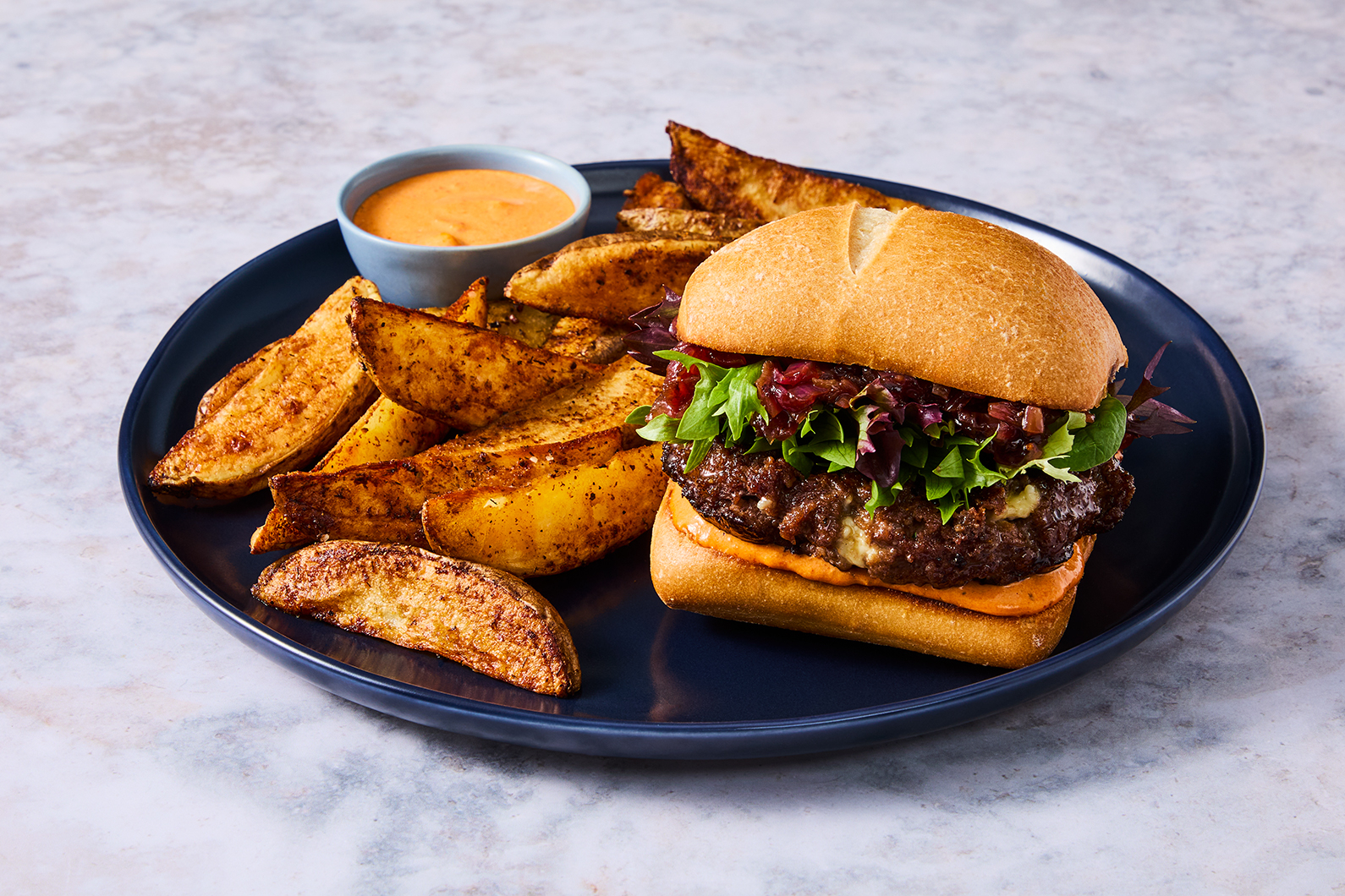 Harissa and Feta Beef Kofta Sandwiches