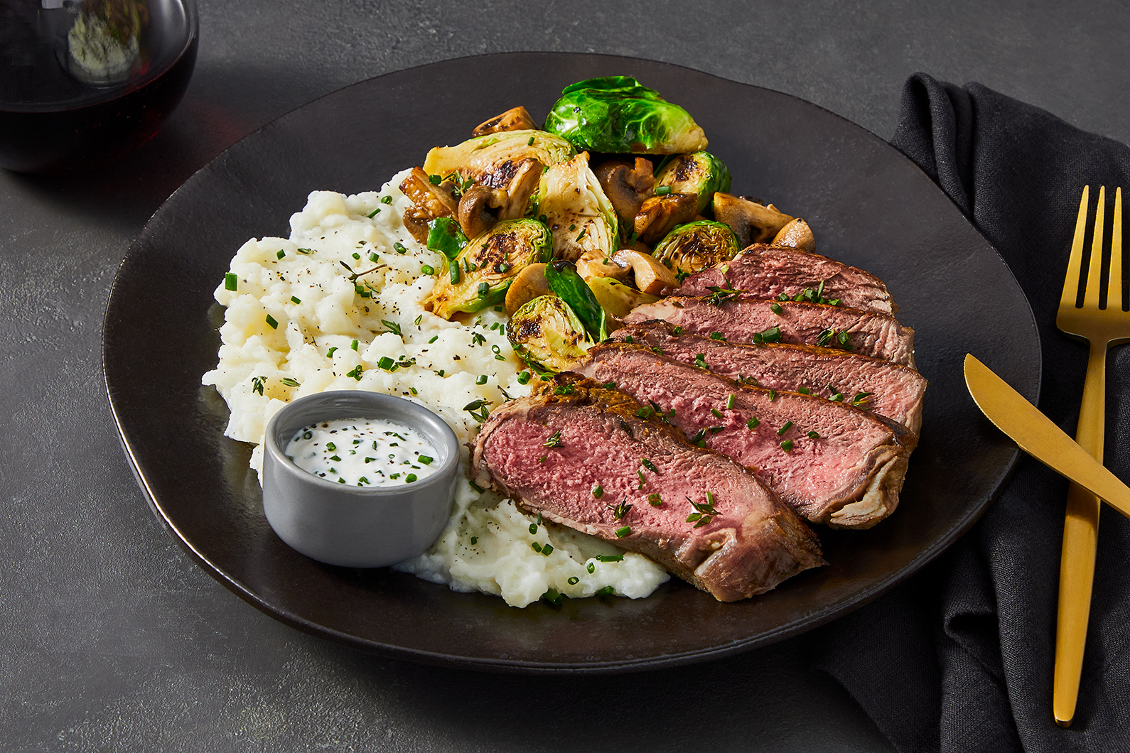 Tenderloin Steak and Horseradish-Chive Cream