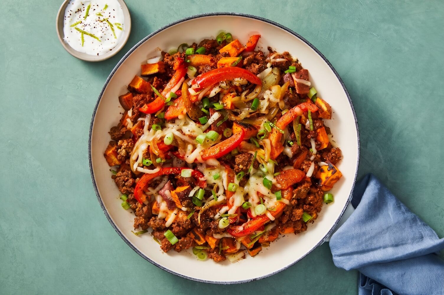 Southwest Turkey and Sweet Potato Skillet