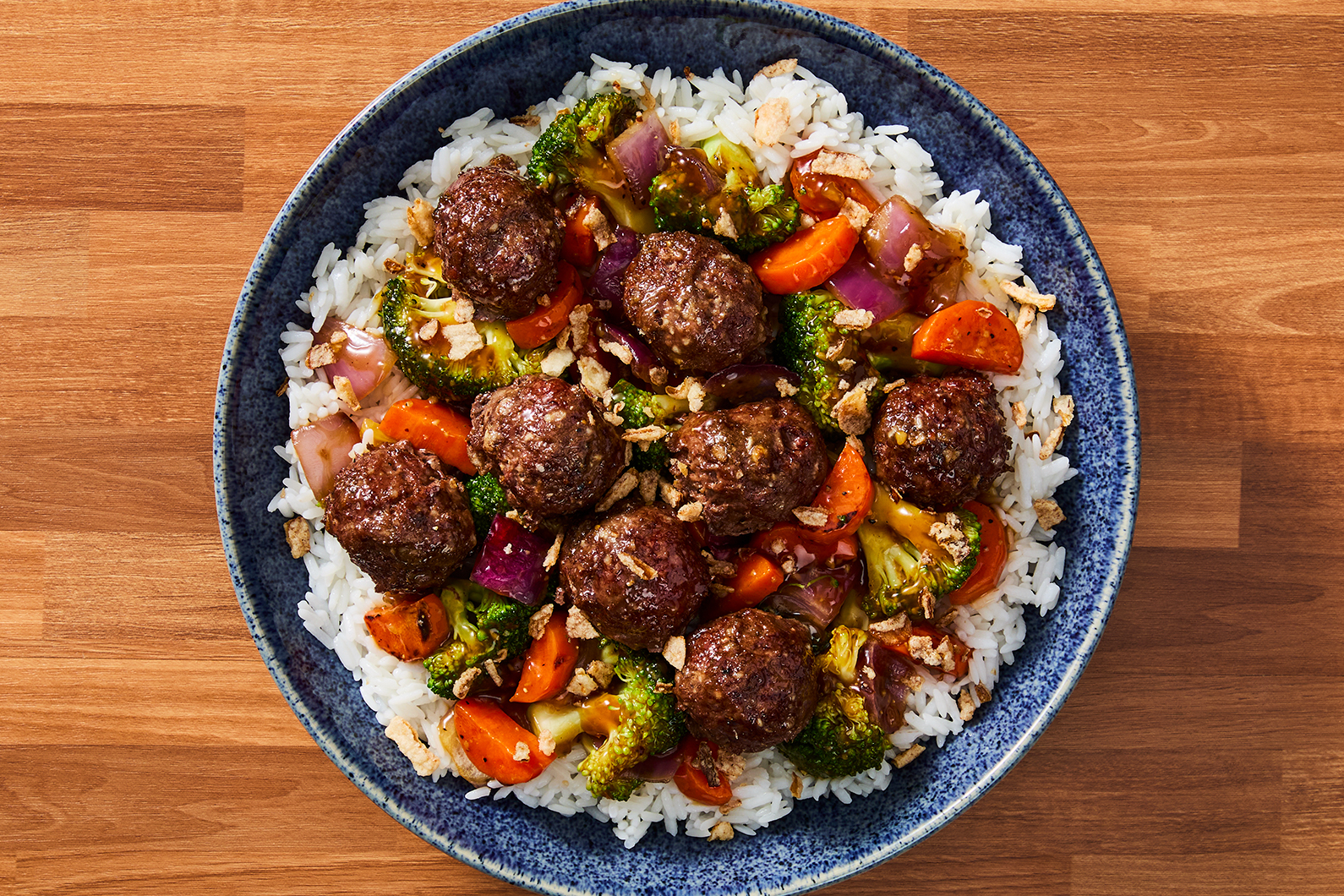 Teriyaki Beef Meatball Stir-Fry