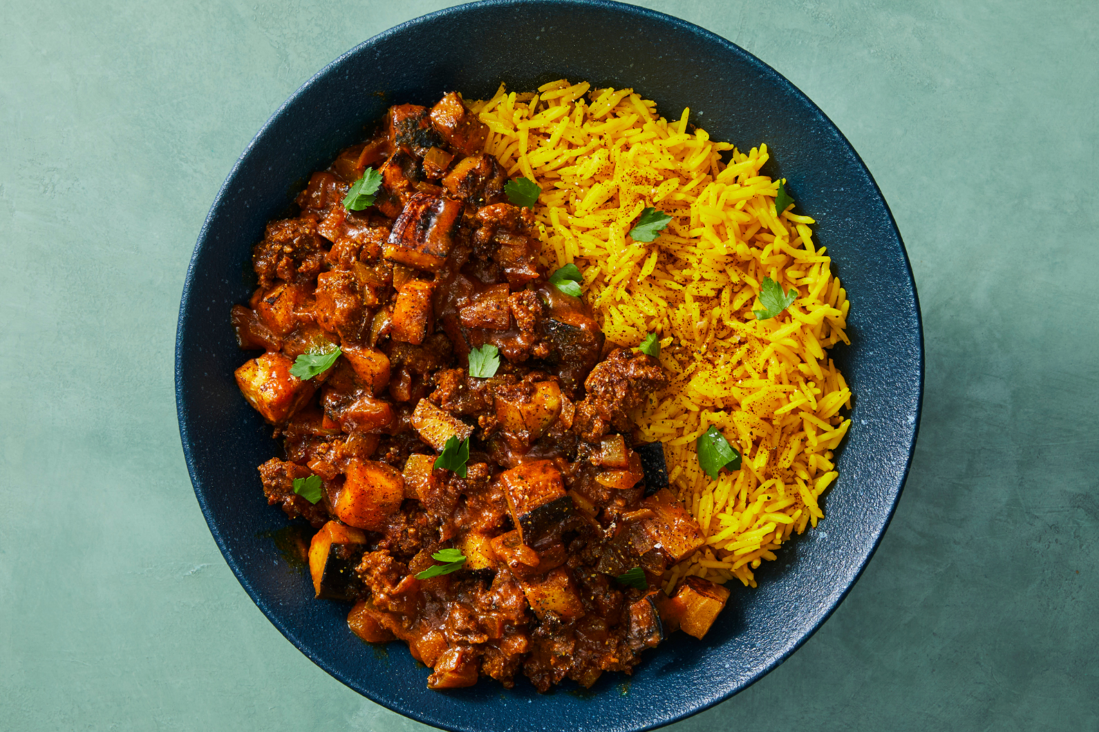 Ragoût de bœuf et d’aubergines à la perse