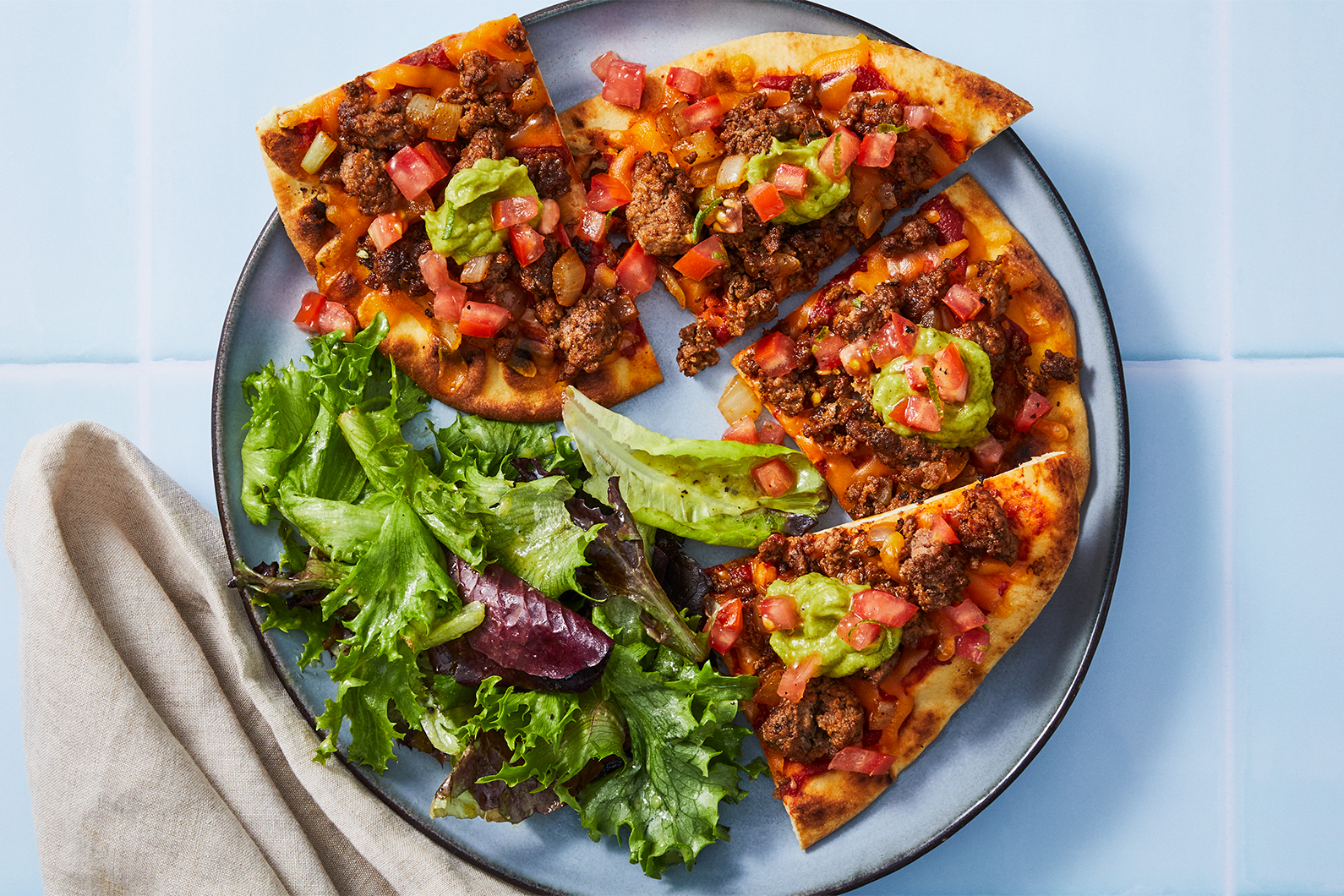 Pains plats à la mexicaine aux Impossible® galettes de burger