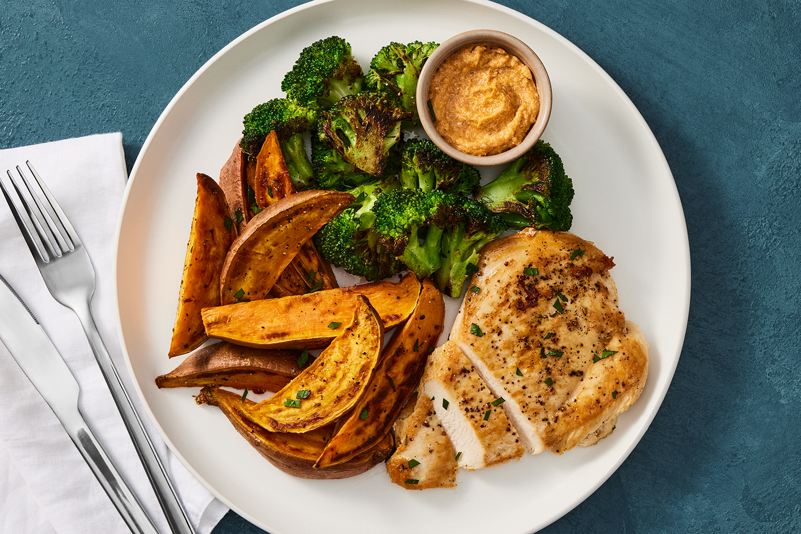 Seared Chicken Thighs and Sun-Dried Tomato Butter
