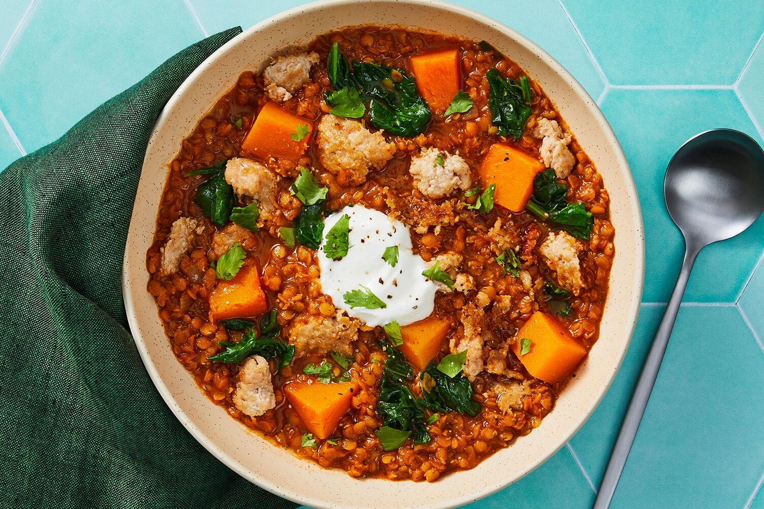 Smart Harissa-Spiced Chicken Lentil Stew