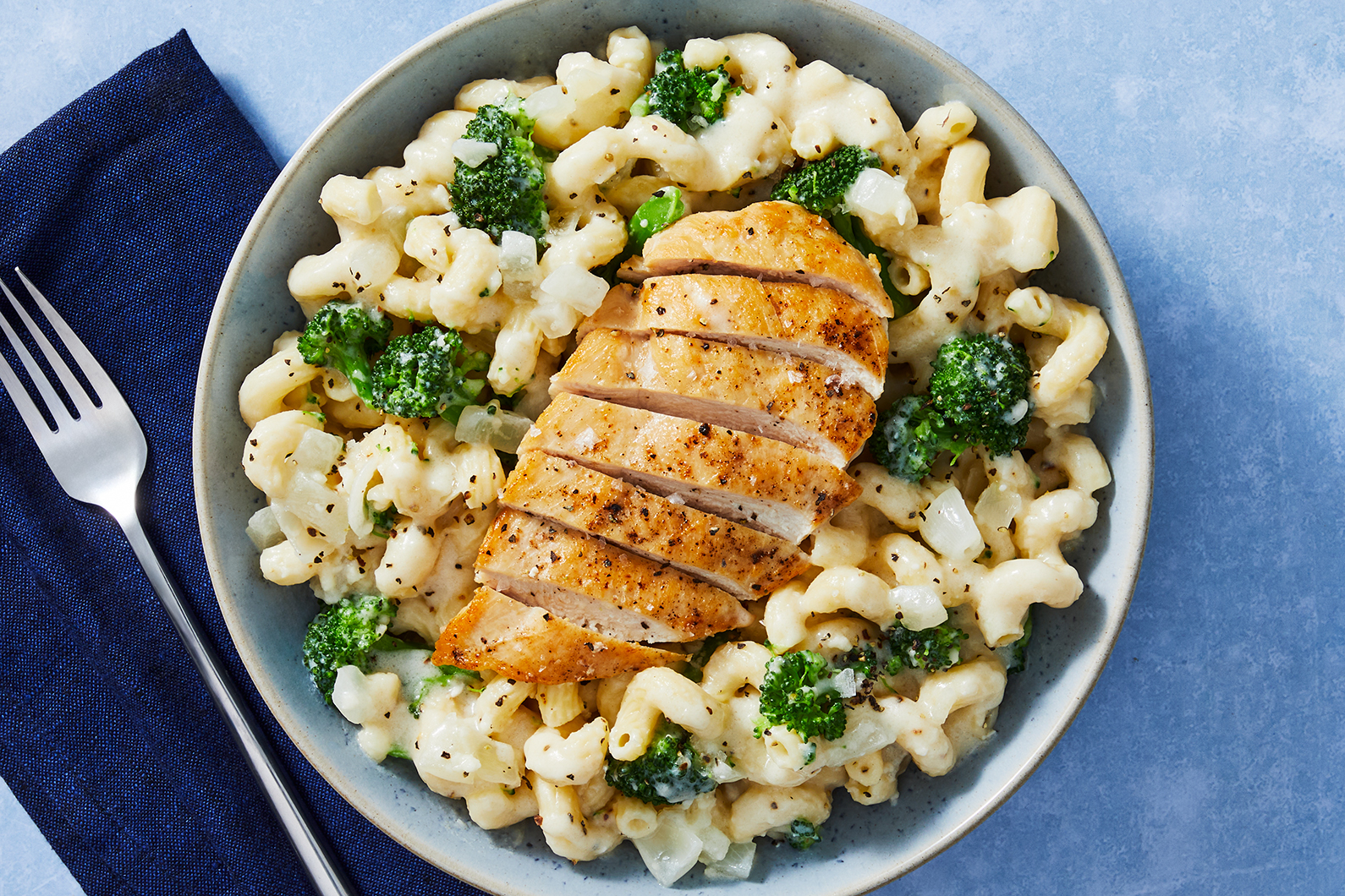 Cavatappis au poulet et au brocoli