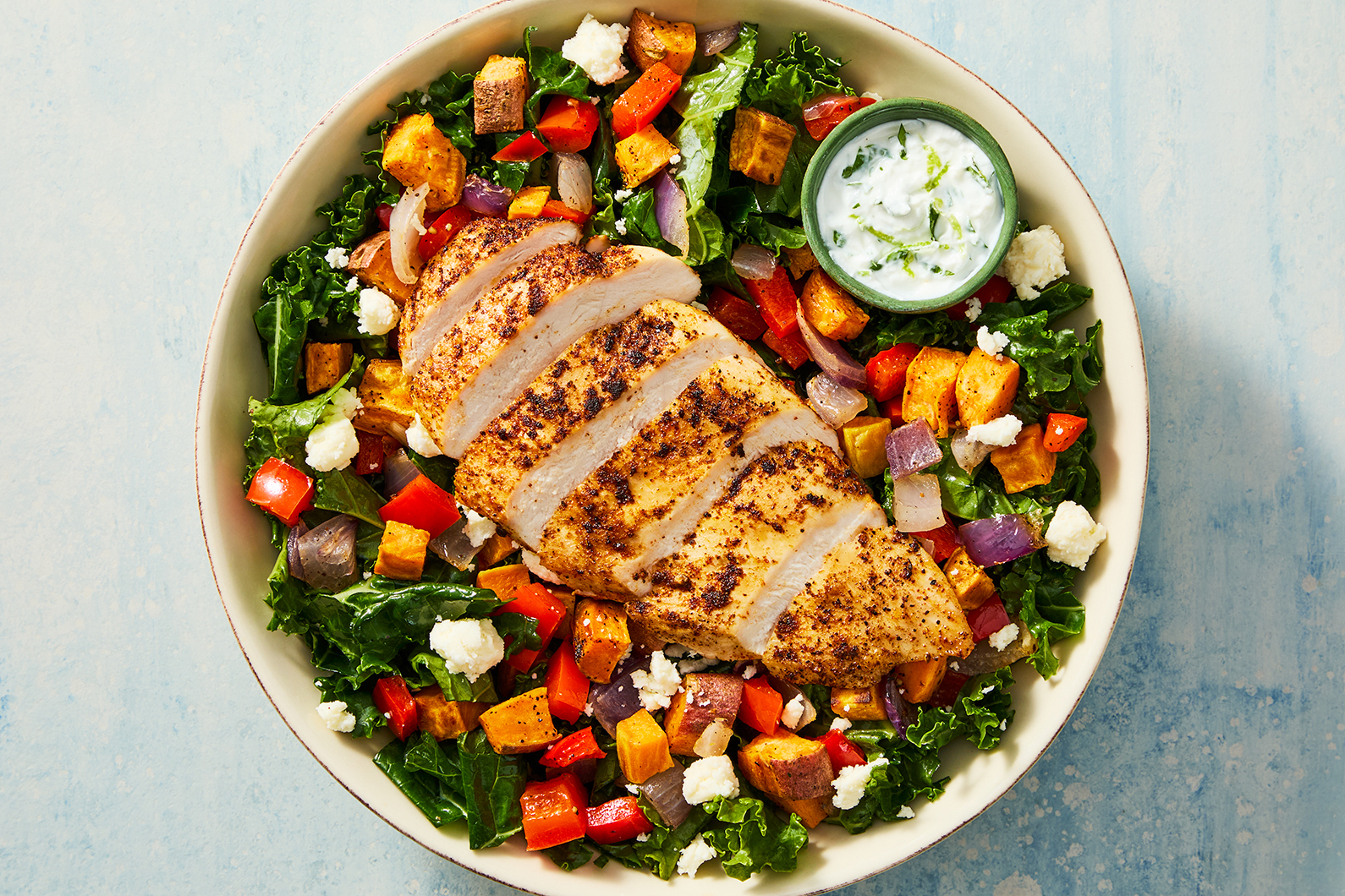 Choix du nutritionniste : Bols au poulet et au chou frisé à la mexicaine