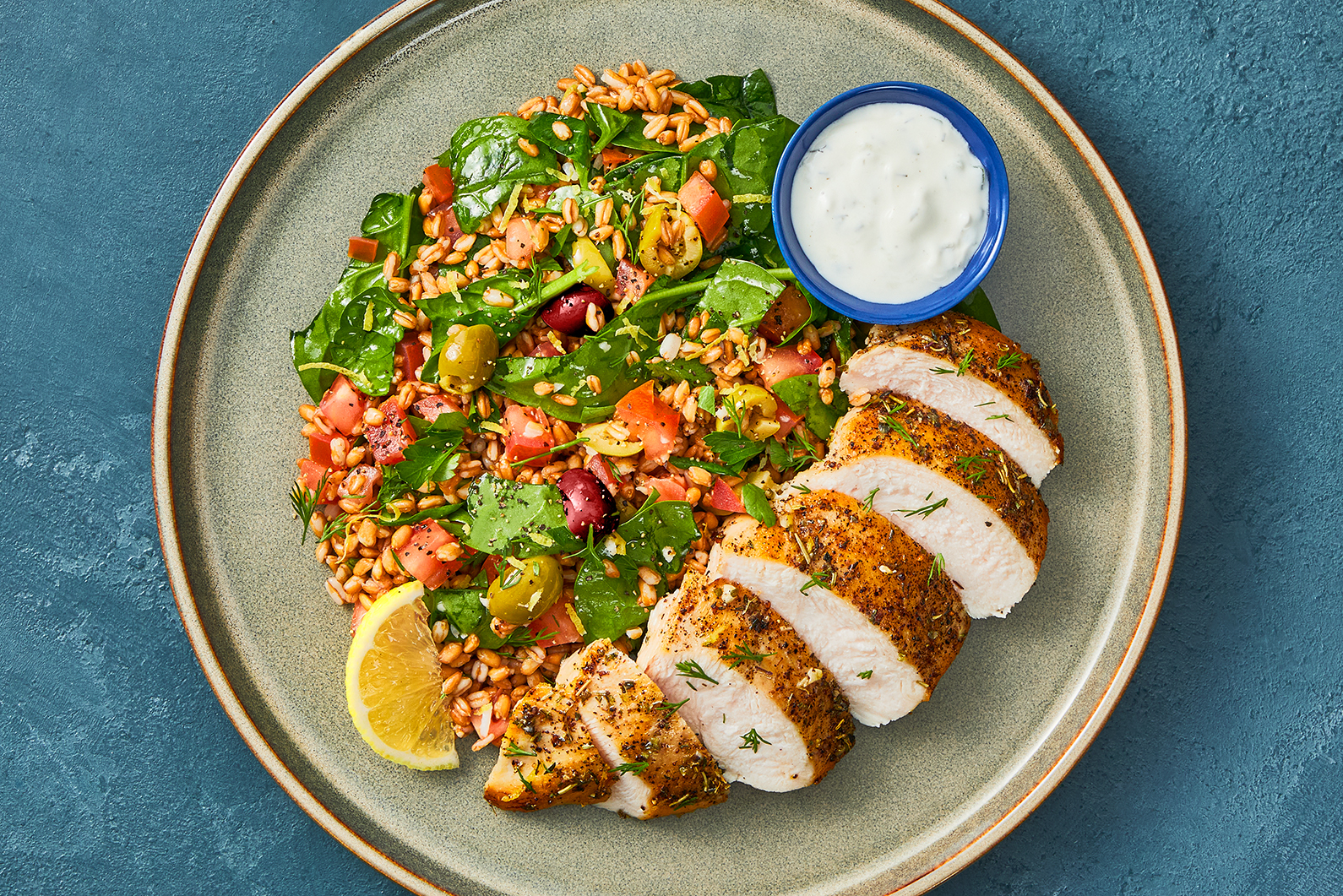 Nutritionist's Pick: Golden Organic Chicken and Greek Farro Salad