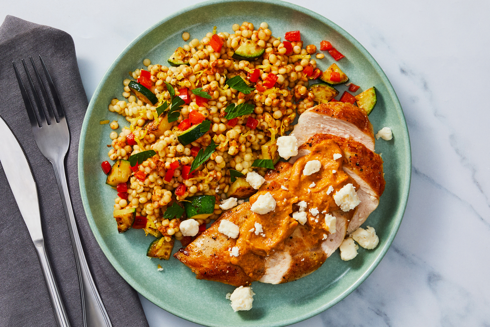 Sun-Dried Tomato Hummus Chicken
