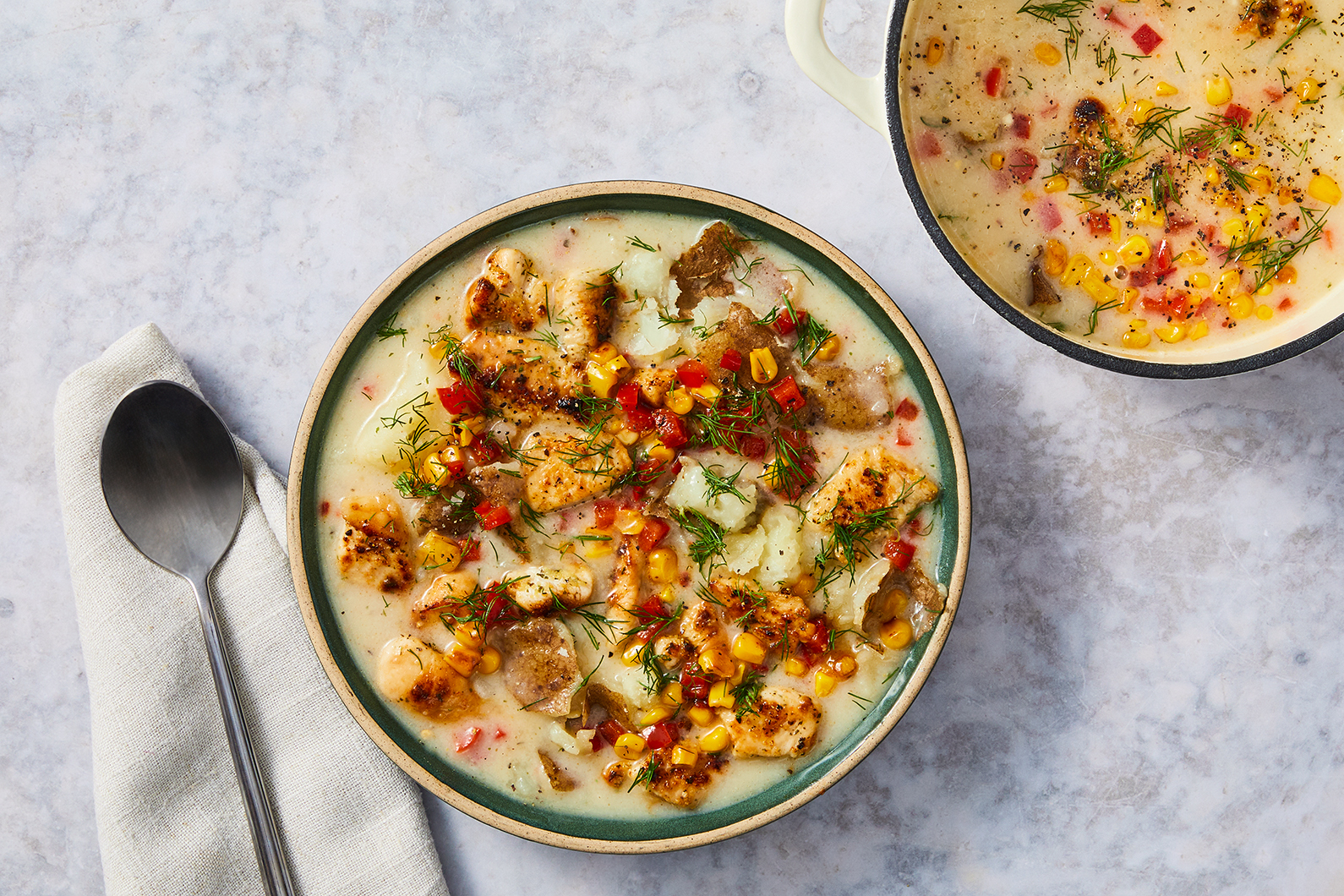 One-Pot Chicken-and-Corn Chowder