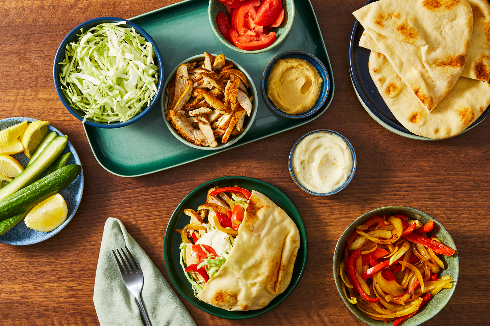 BYOP Chicken Breast Shawarma Pita Bar