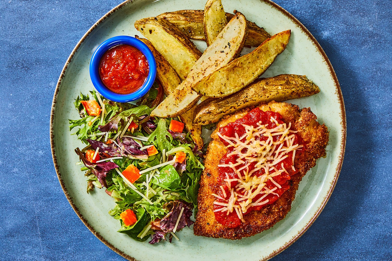 Panko-Crusted Chicken Thighs Parmesan