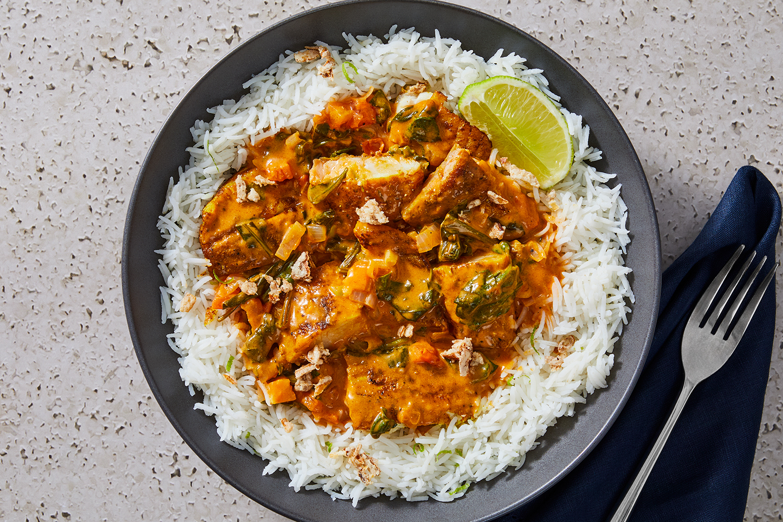 Cari de poisson au lait de coco