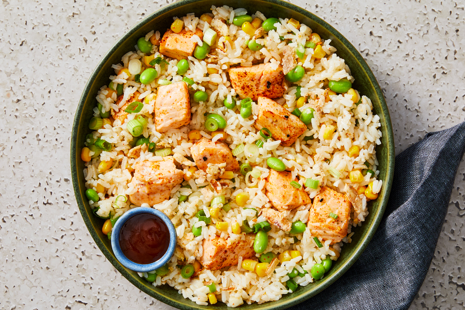 Tout-en-un : Saumon au gingembre et au sésame