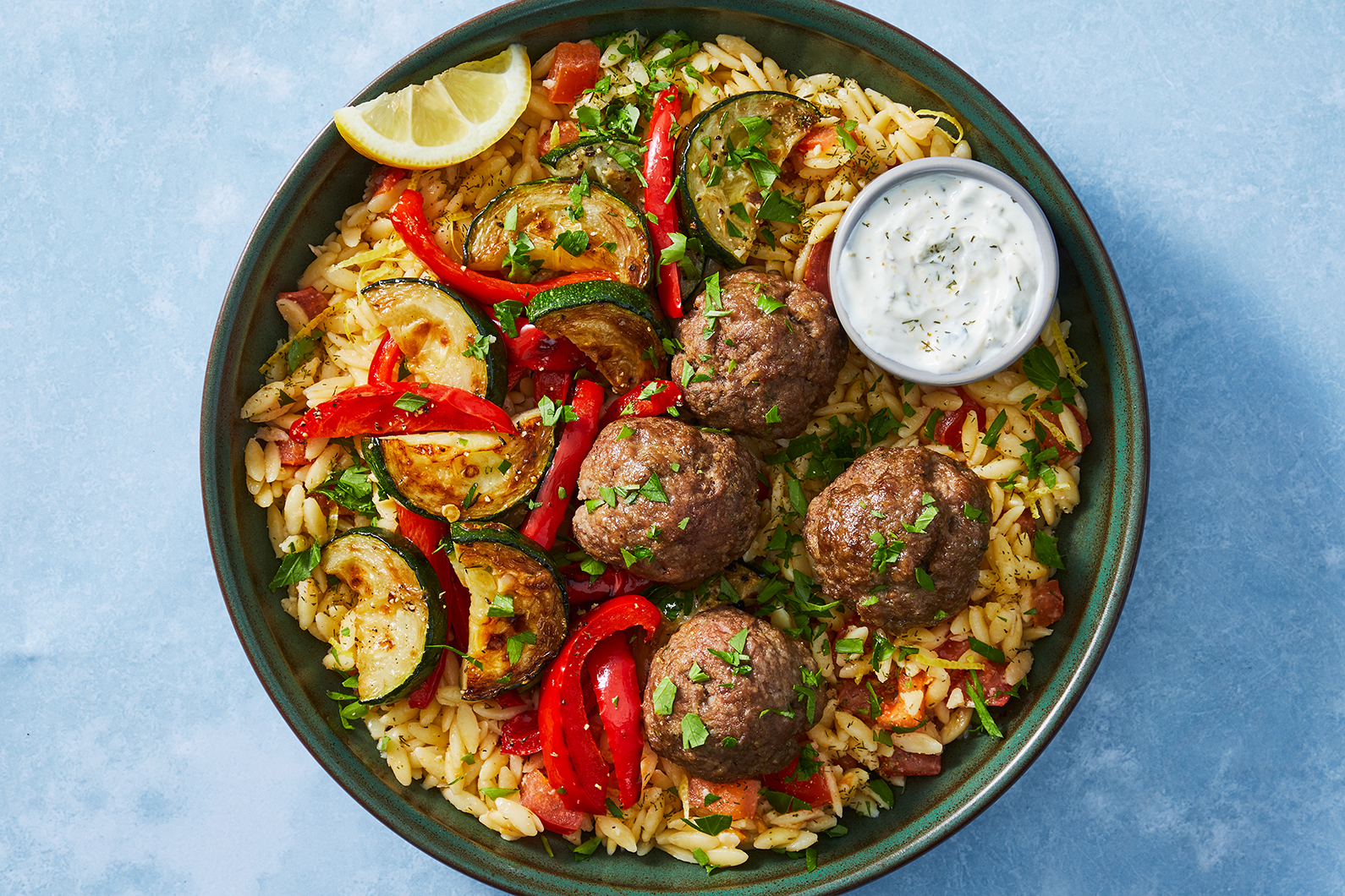 Boulettes de bœuf aneth et ail à la grecque