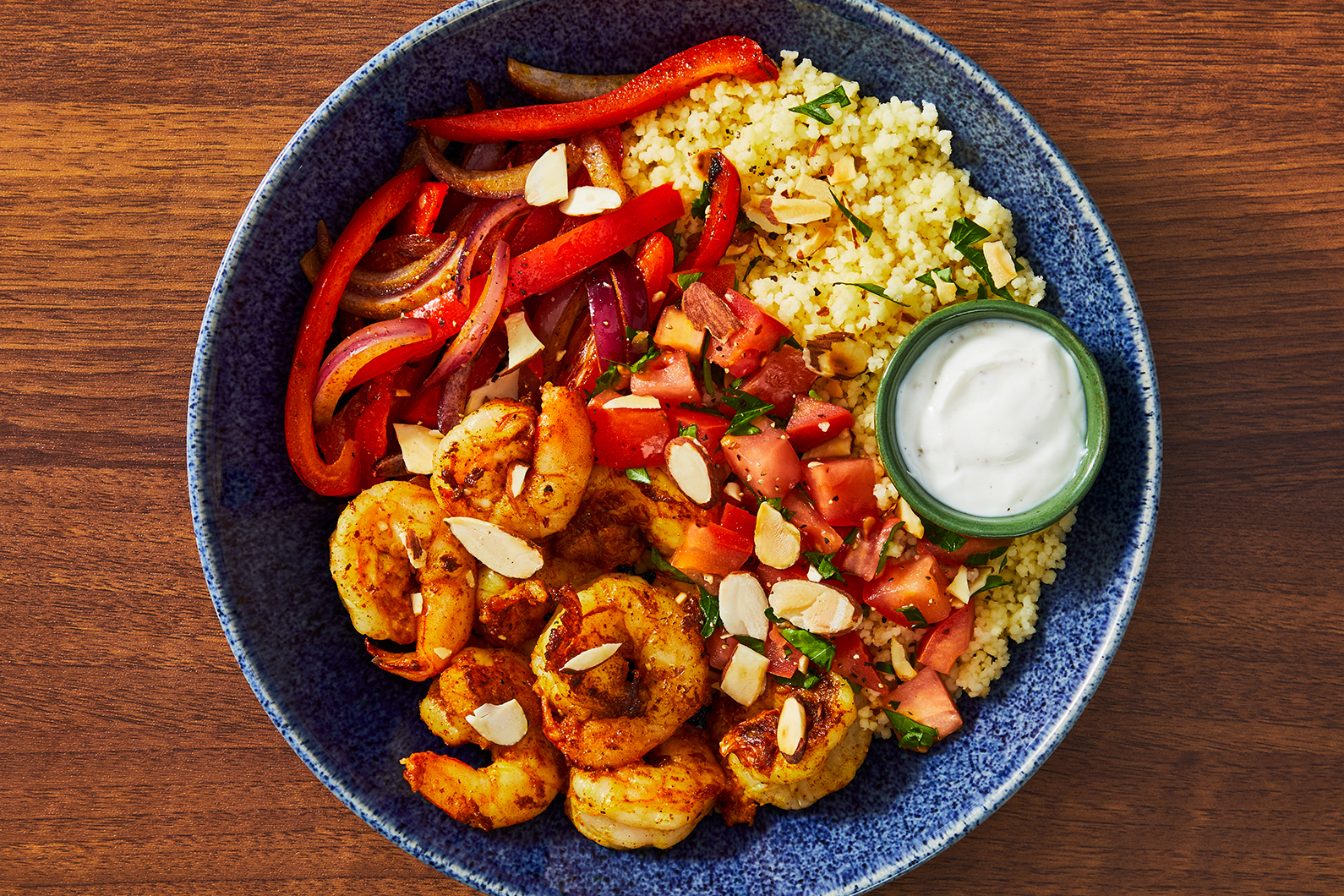 SuperQuick Middle Eastern Shrimp and Couscous