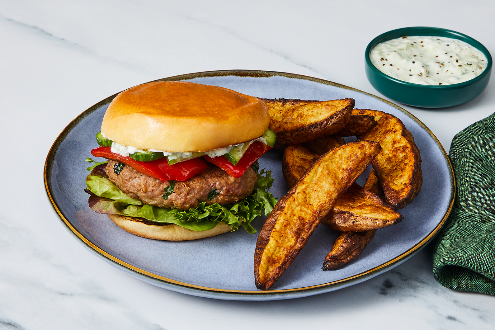 Indian-Inspired Beef Burgers