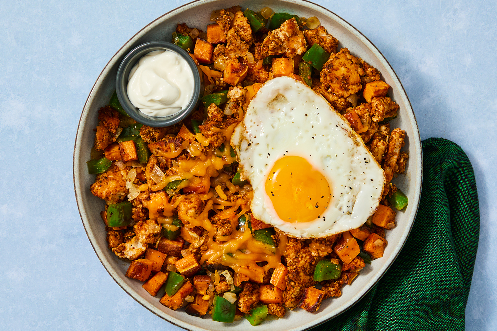 Southwest Beef-Sweet Potato Hash