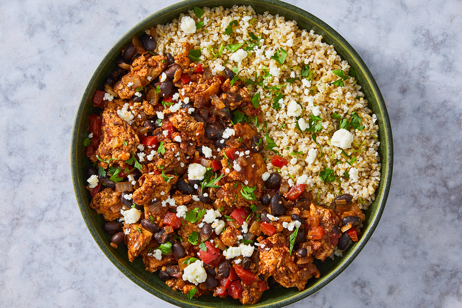 Ground Beef and Black Bean Tinga Bowls