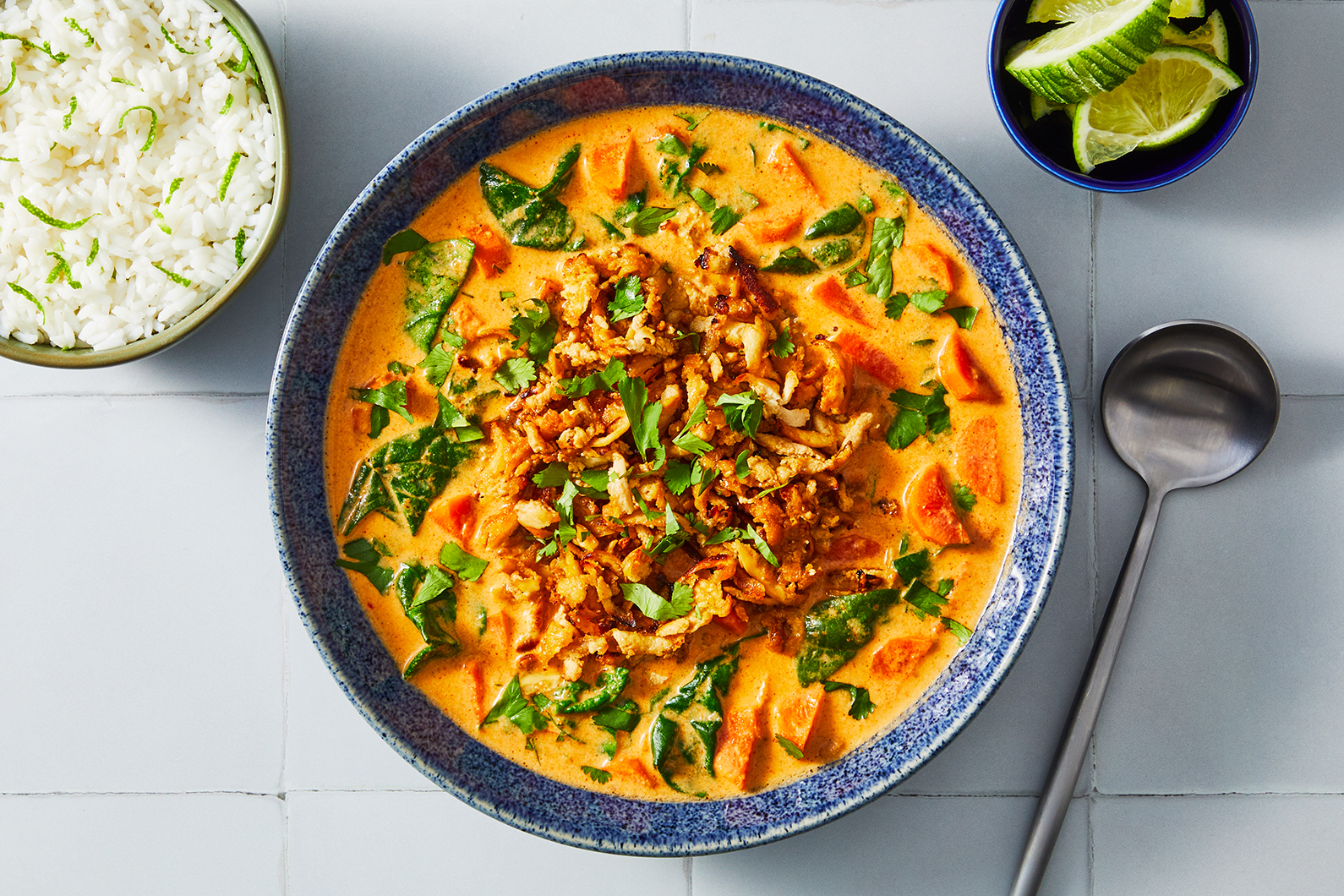 Cari d’arachides au miso et tofu croustillant