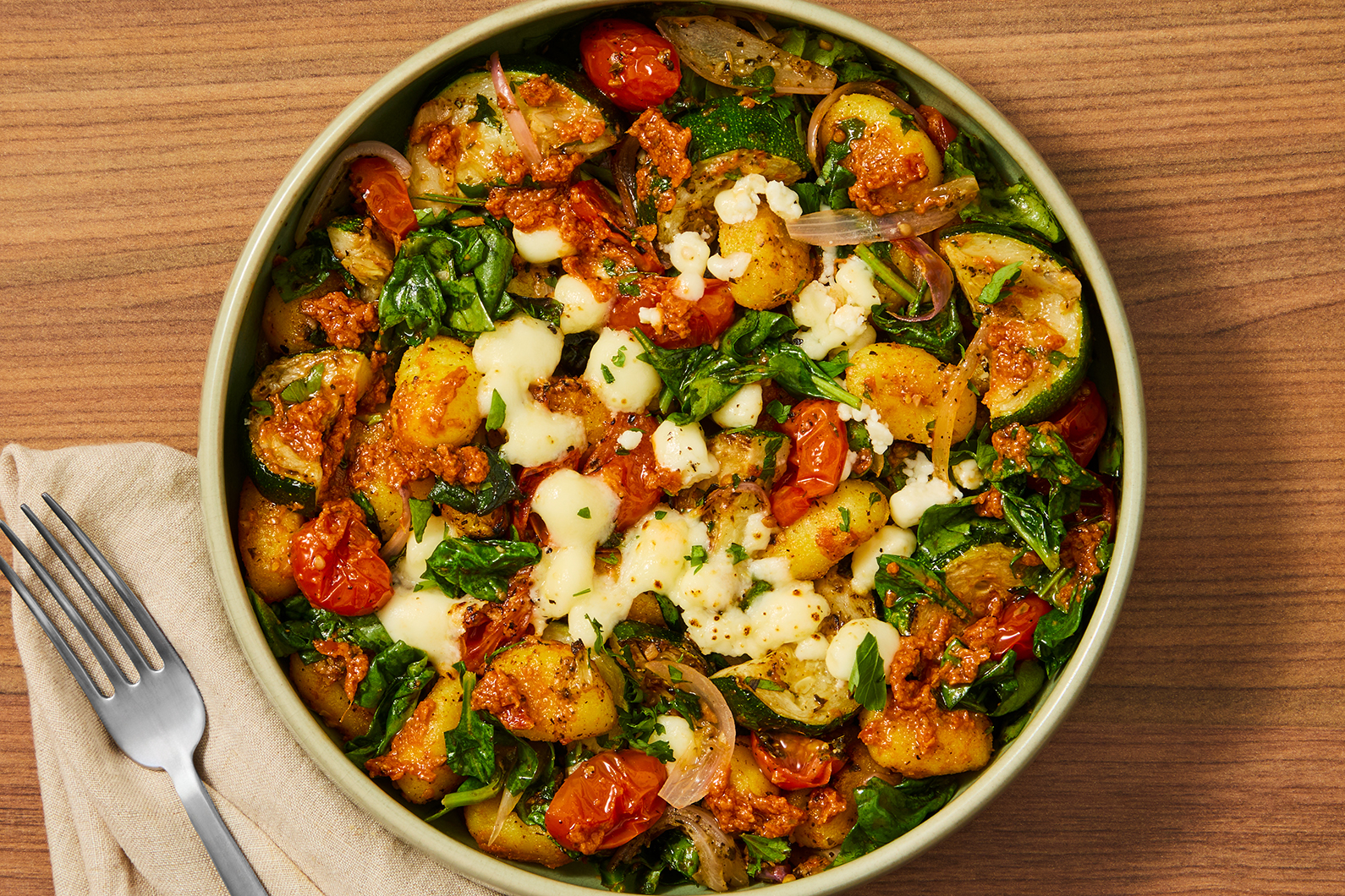 Italian Herb Gnocchi-Feta Bake