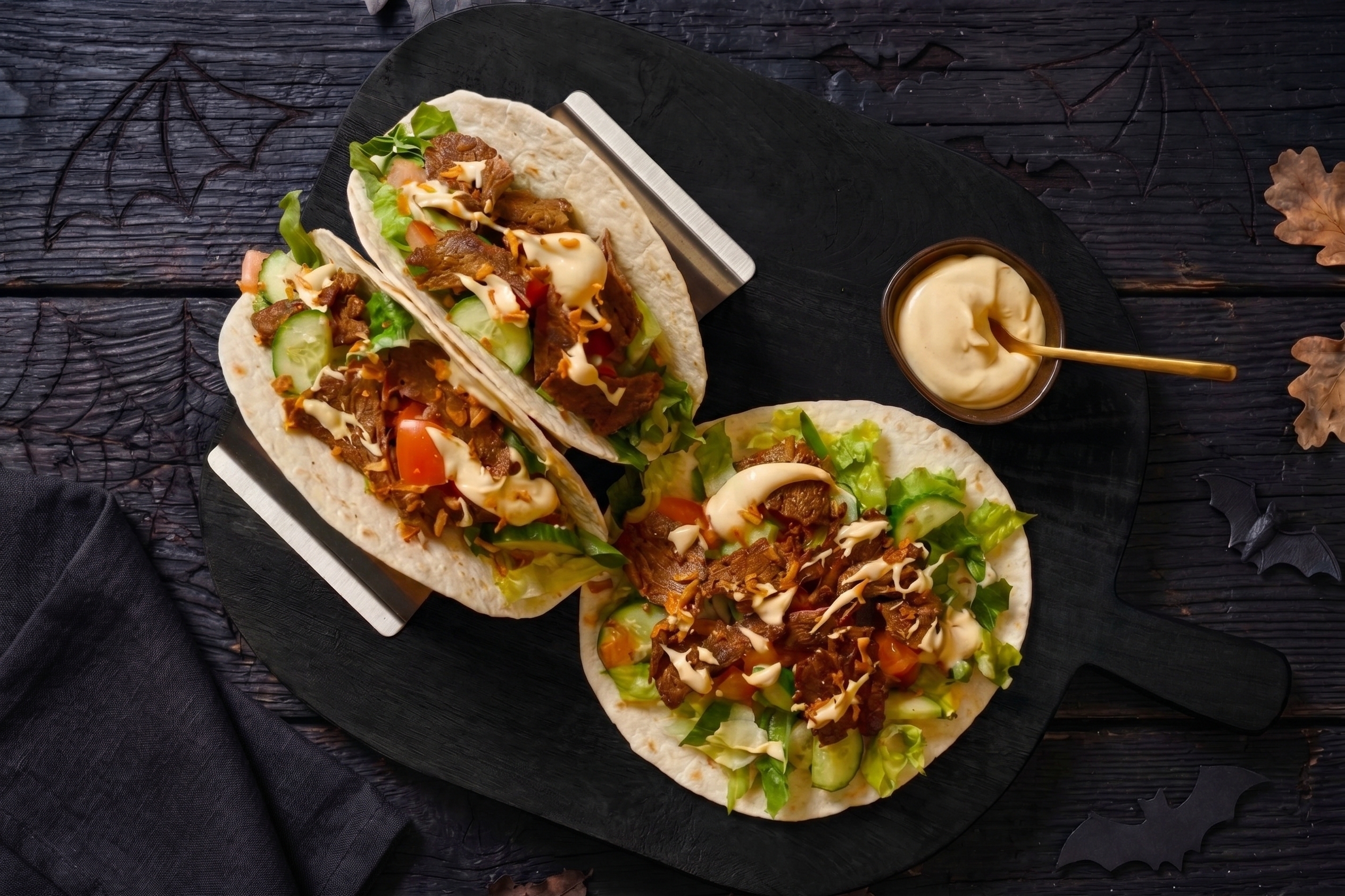 Tacos de boeuf shawarma émincé super rapides