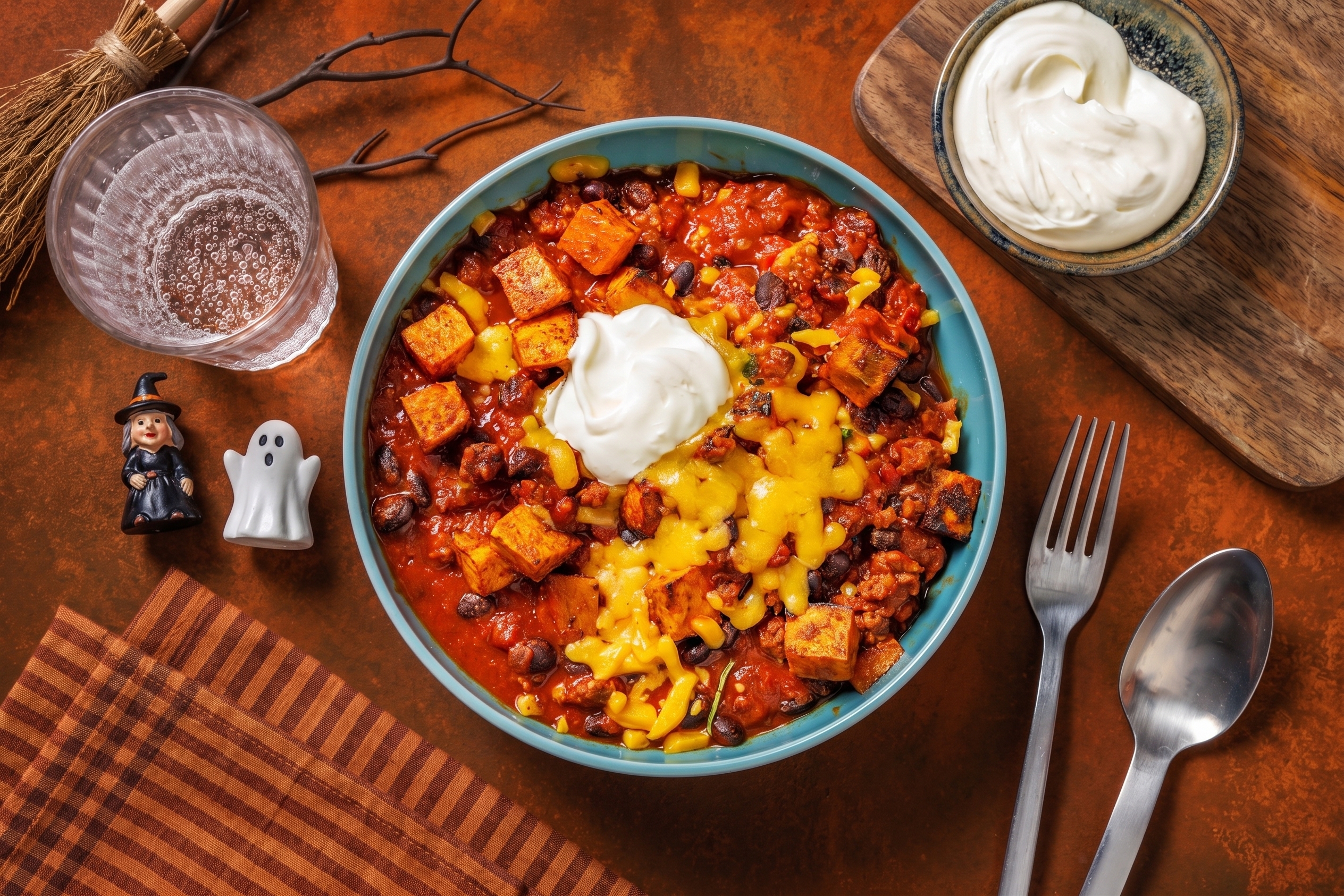 Chili au bœuf et aux haricots noirs