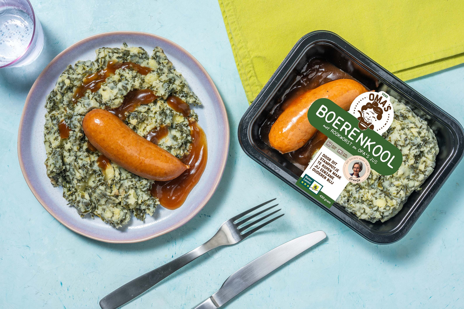 Oma's Boerenkool met rookworst