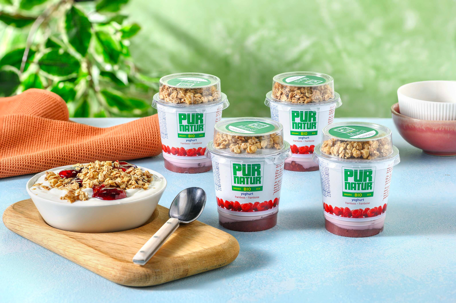 Pur natur : Yaourt framboise et muesli