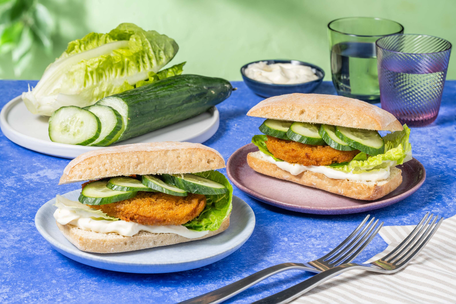 Veganes Sandwich mit Beyond Meat Pattie