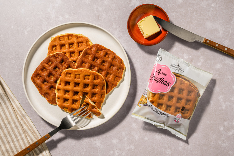 Pancakes façon gaufre aux œufs plein air