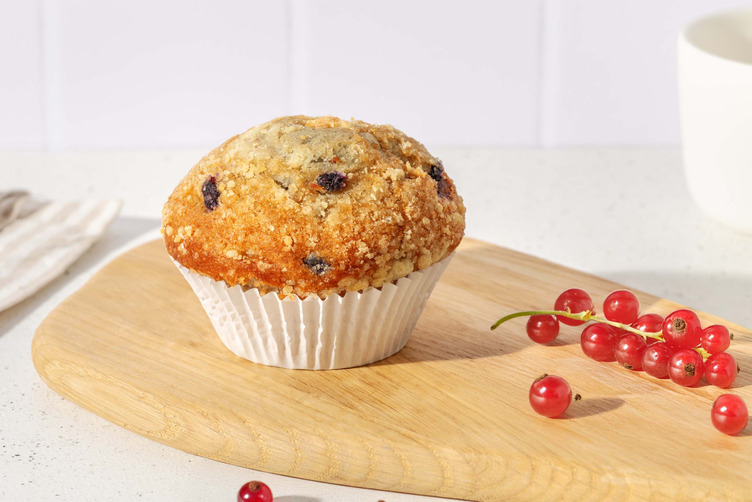 Muffin con ribes rossi