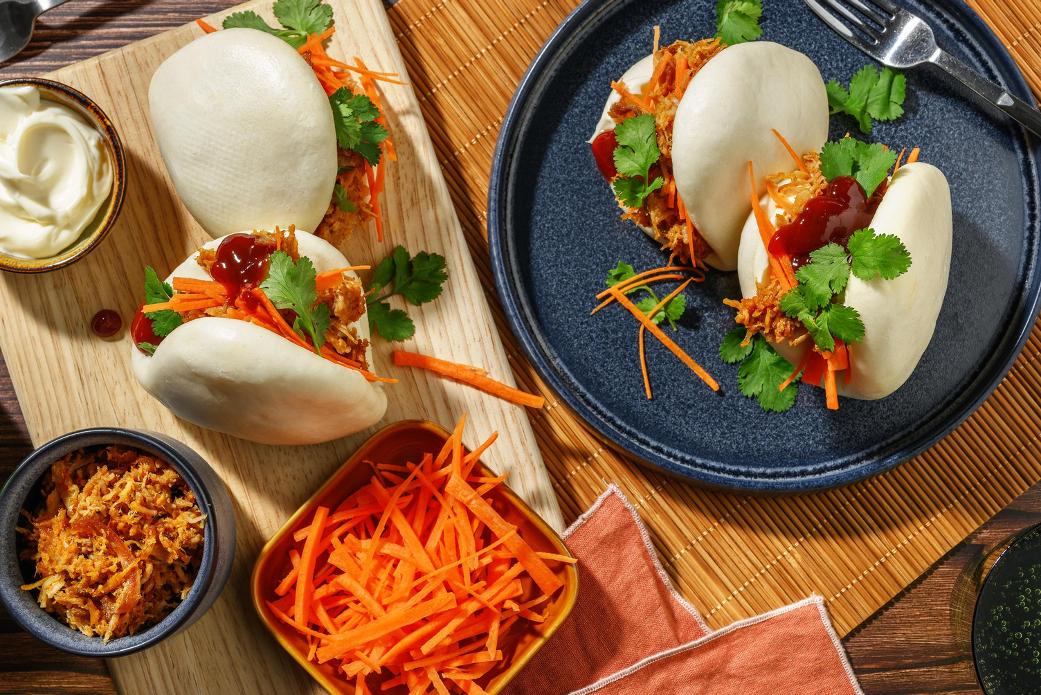Bao Buns mit Pulled Pork