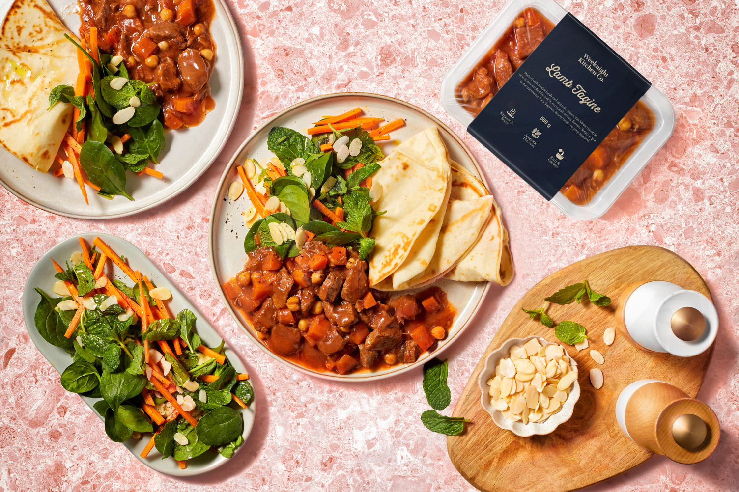 Ready-Made Moroccan Lamb Tagine & Flatbreads