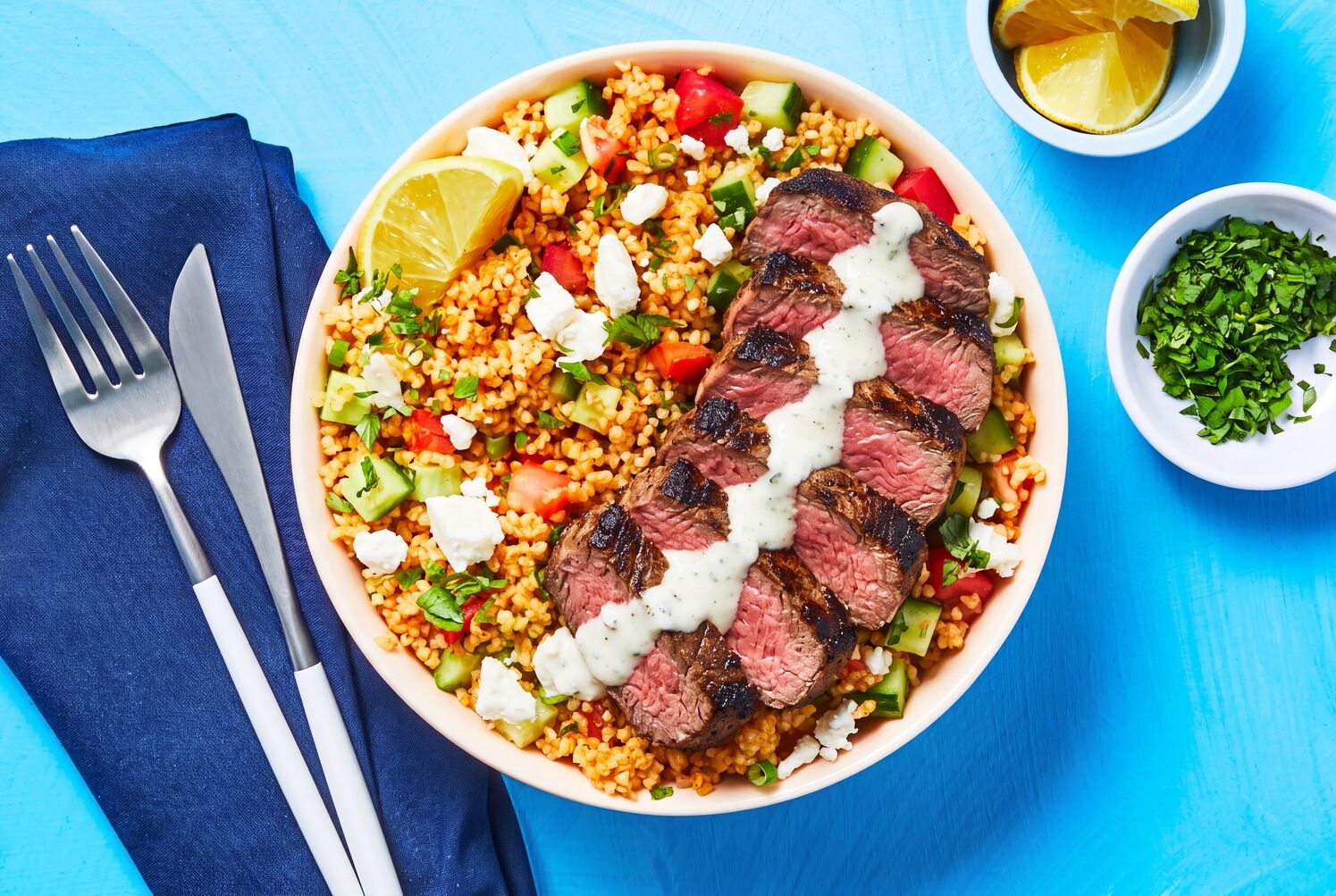 Steak Tabbouleh Bowls