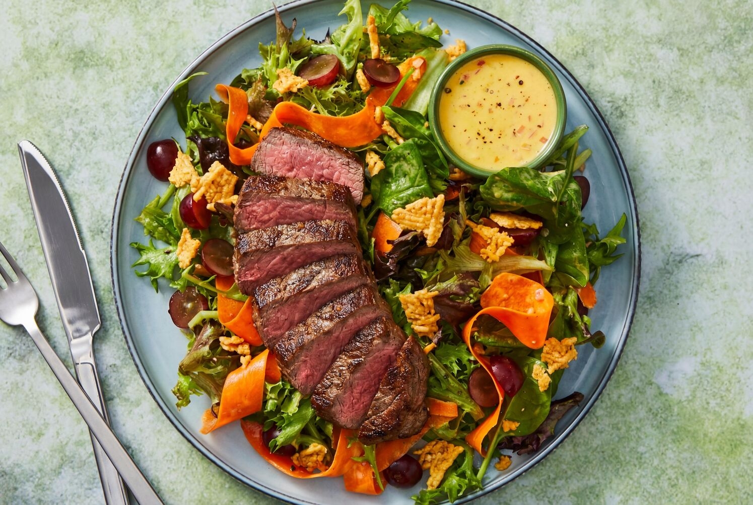 Garlic Herb Bavette Steak