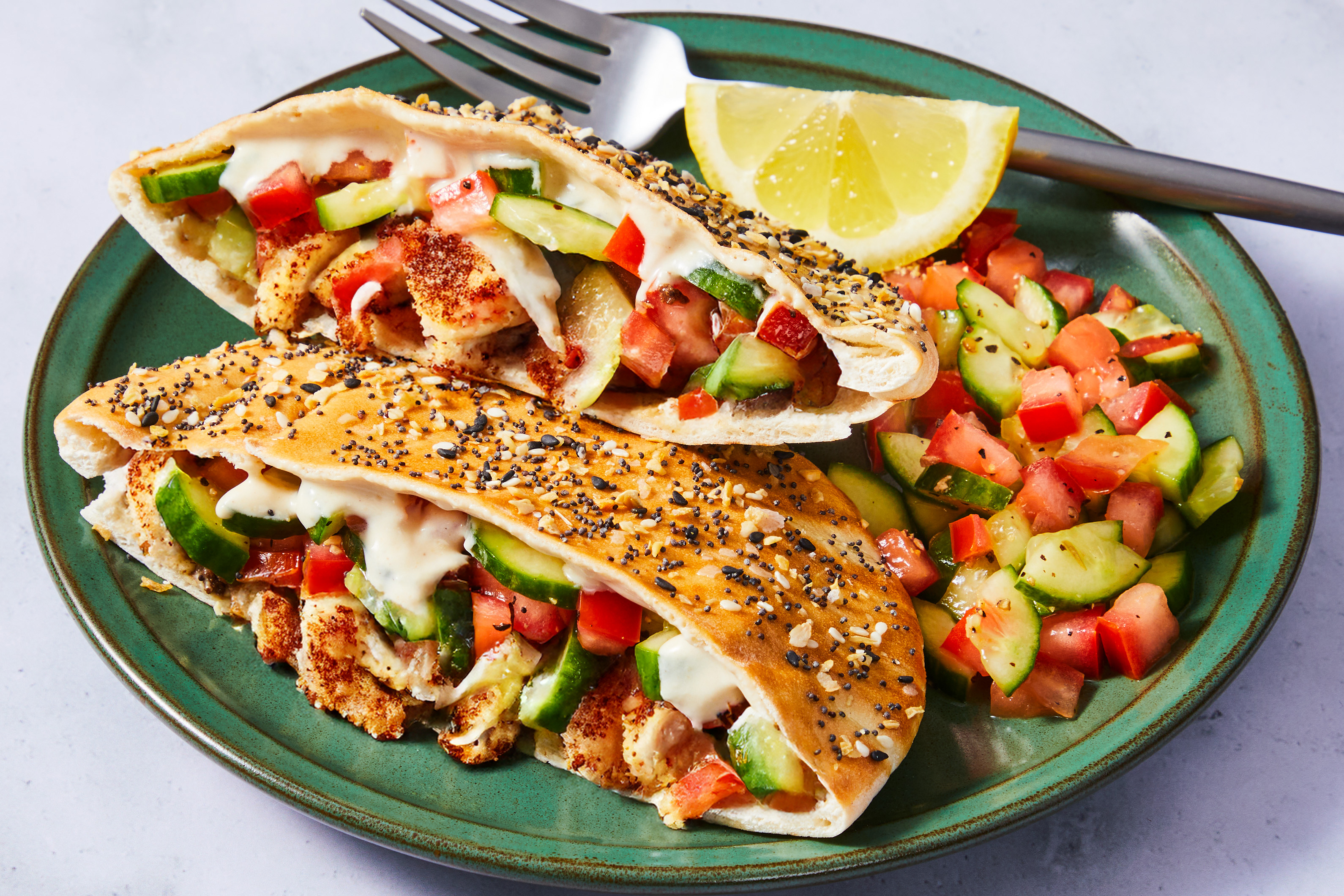 Everything-Spiced Za'atar Chicken Pitas