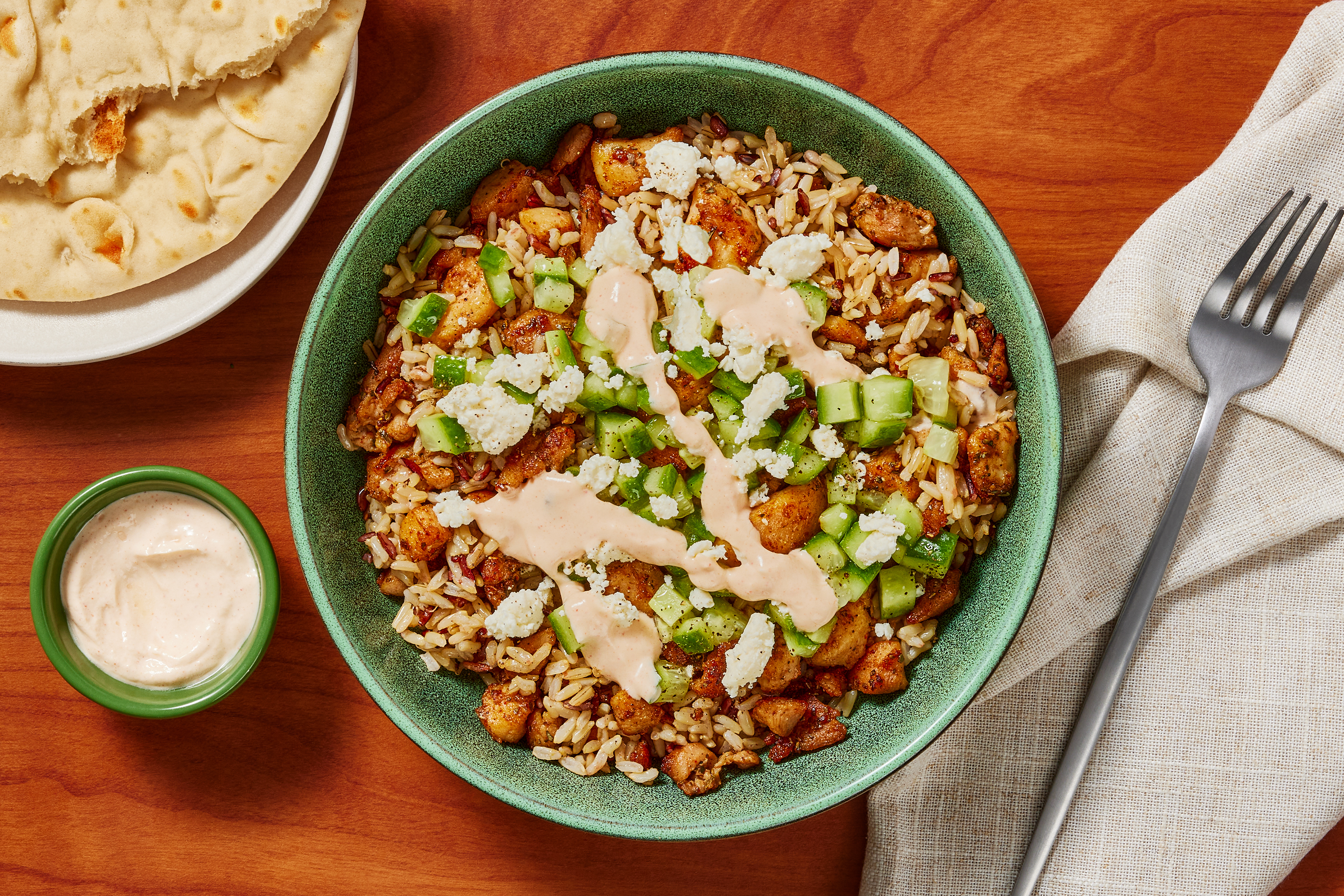 Mediterranean Shrimp & Grain Bowls