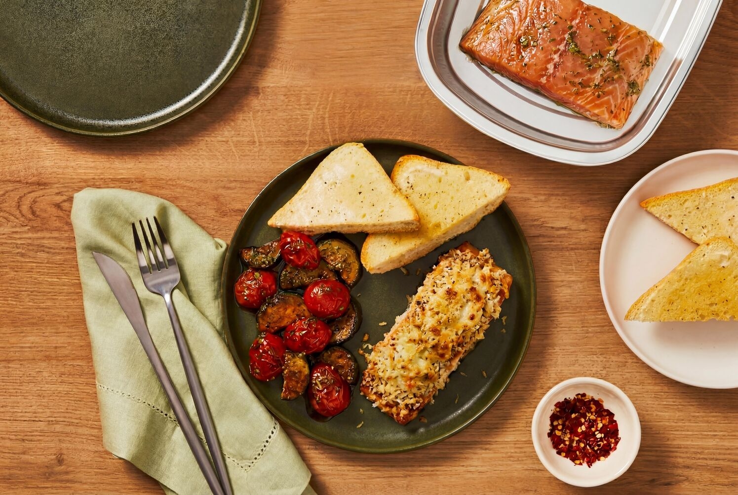 Prep & Bake Cheesy Italian Salmon