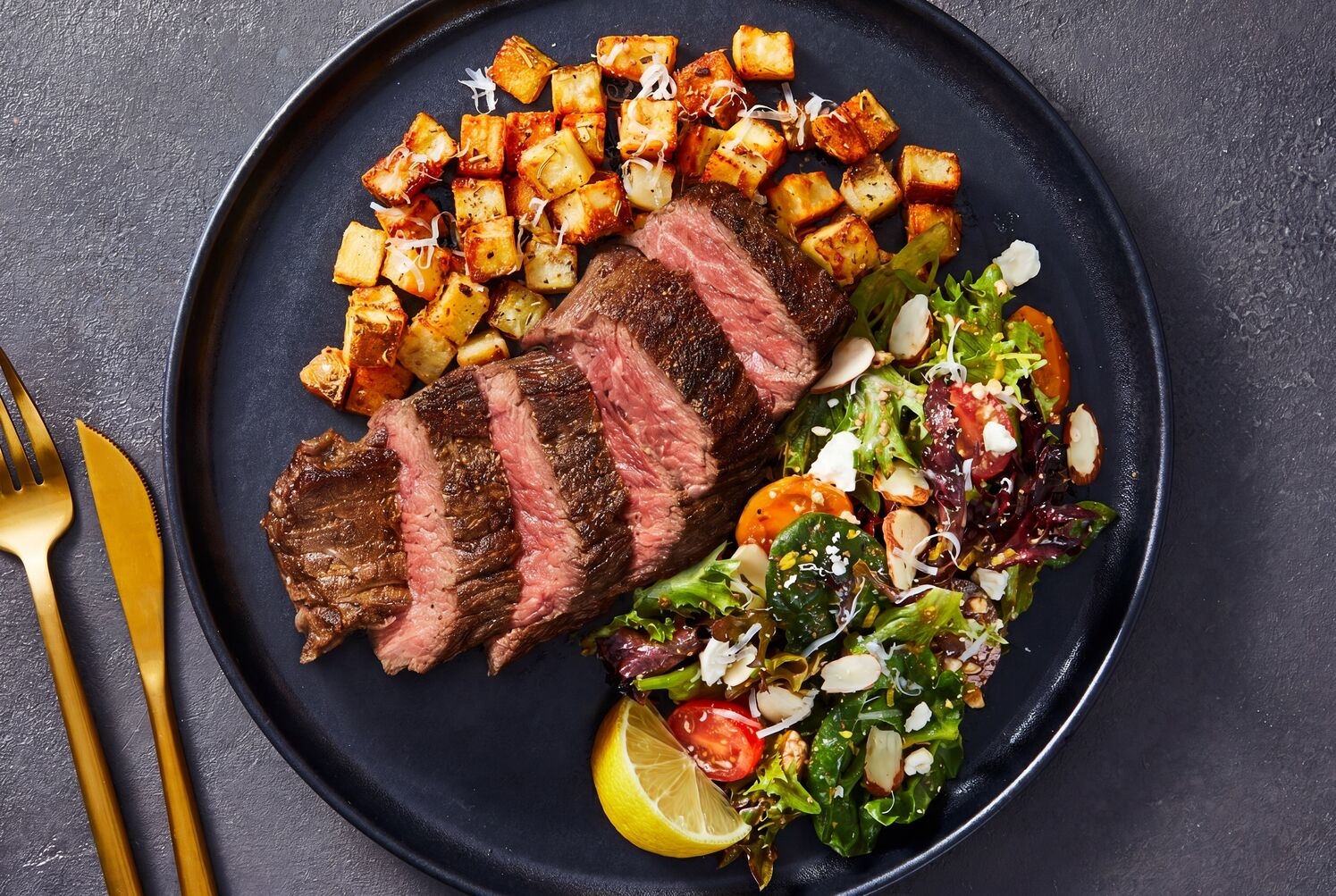 Parmesan Panko-Crusted Sirloin Steak