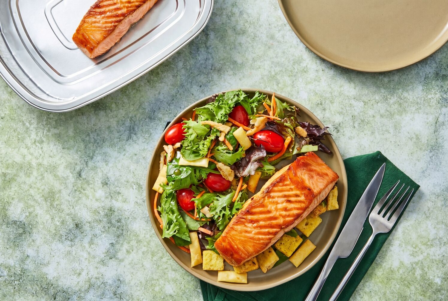 Prep & Bake Crispy Thai Salmon Salad