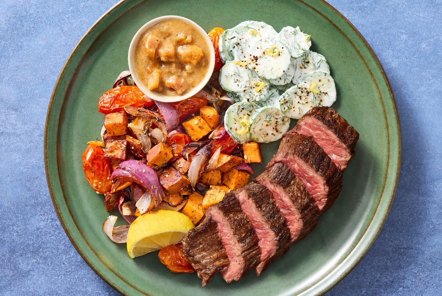 Turkish-Spiced Bavette Steak with Apricots