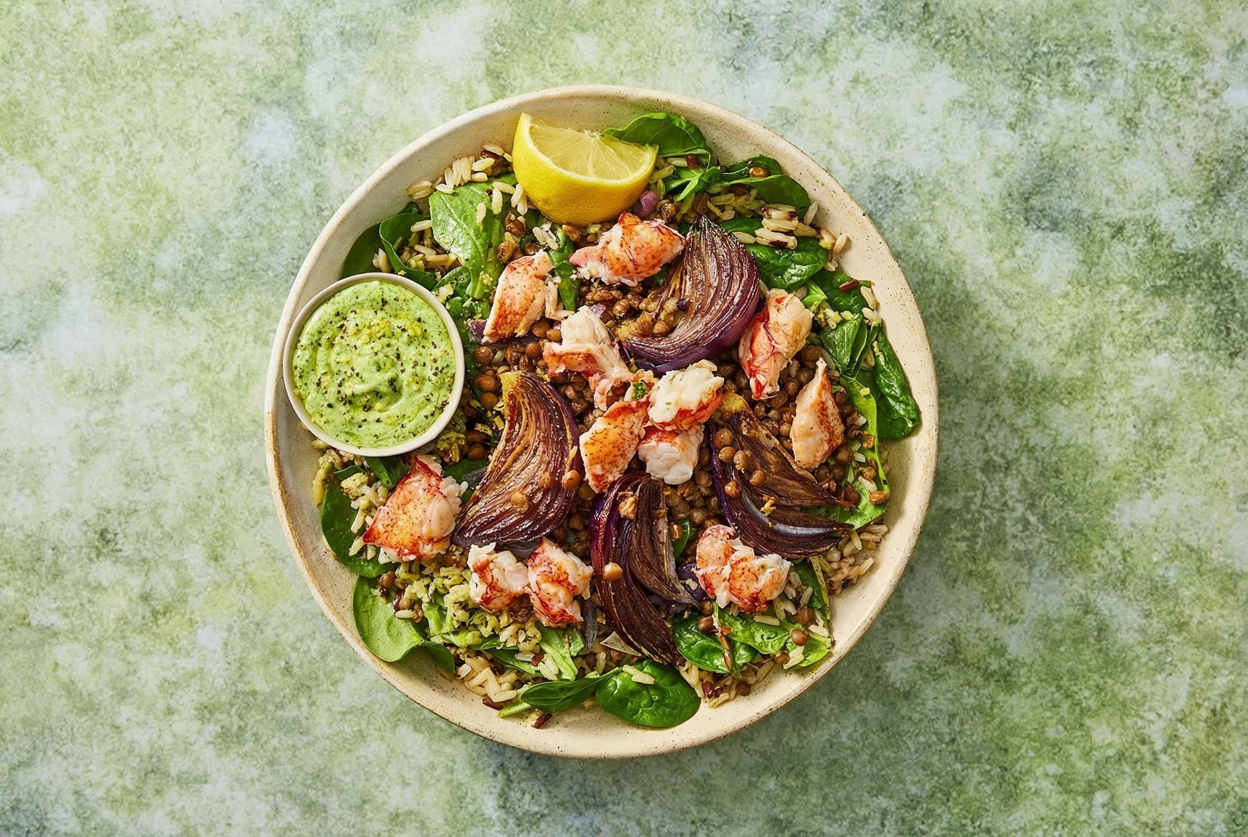 Chimichurri Lobster & Grain Bowls