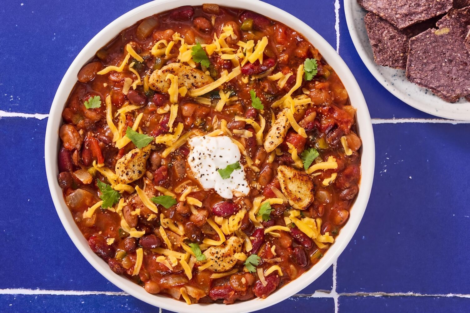 Southwest Chicken & Three-Bean Chili