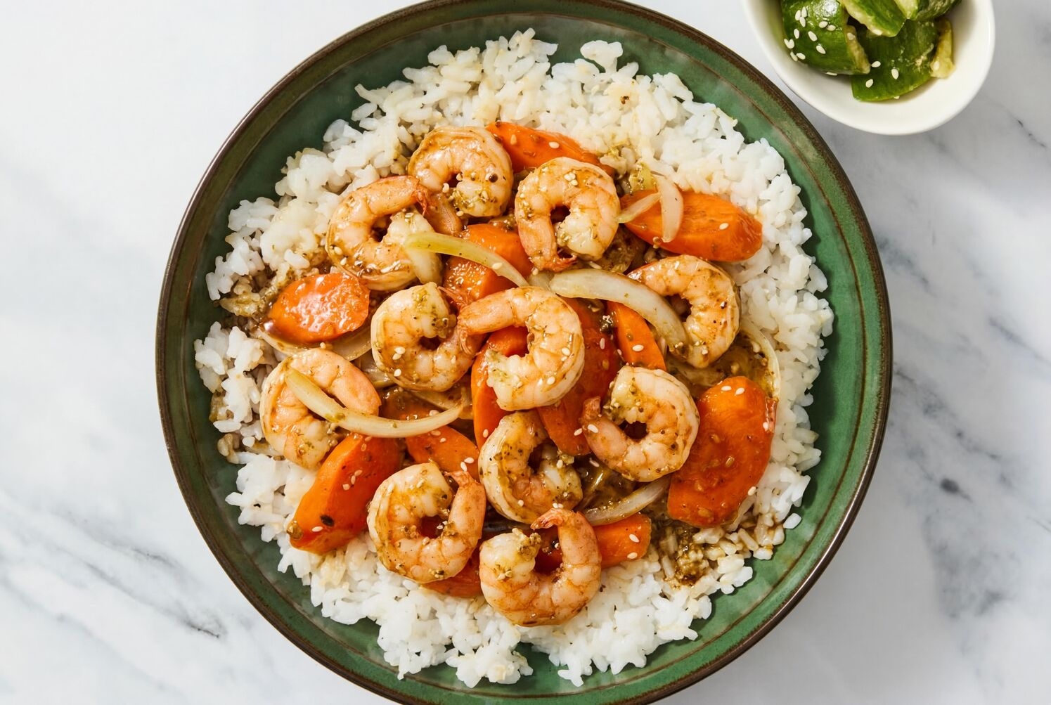 Japanese Golden Curry Shrimp & Rice