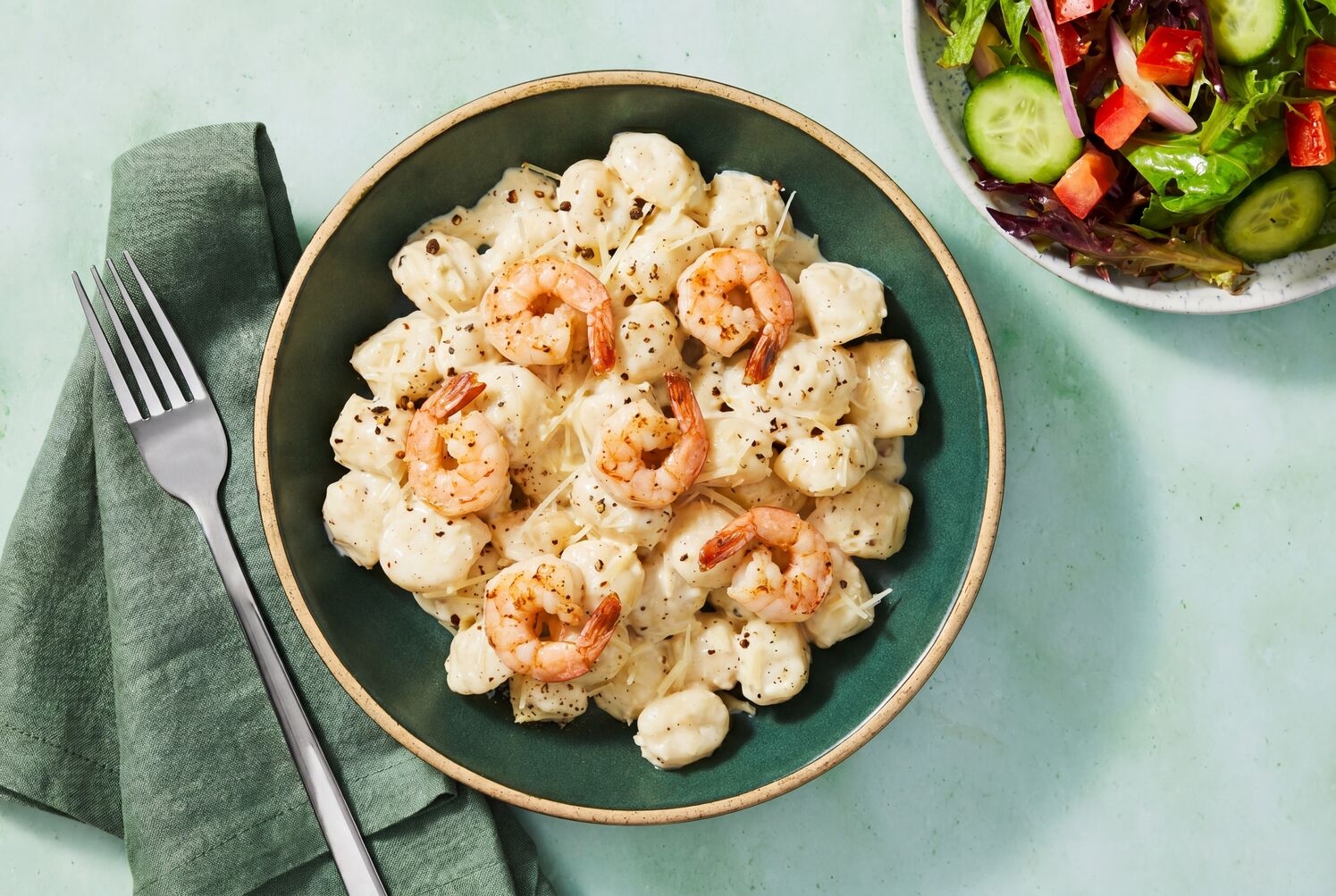Cacio e Pepe Gluten-Free Gnocchi & Shrimp