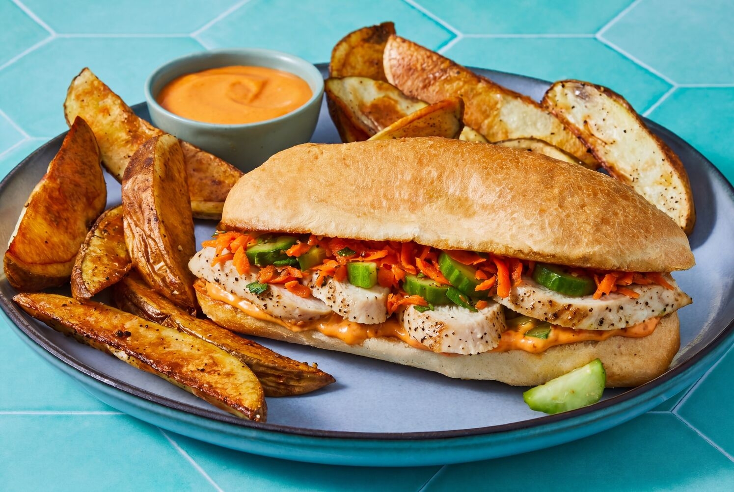 Chicken Banh Mi with Nuoc Cham