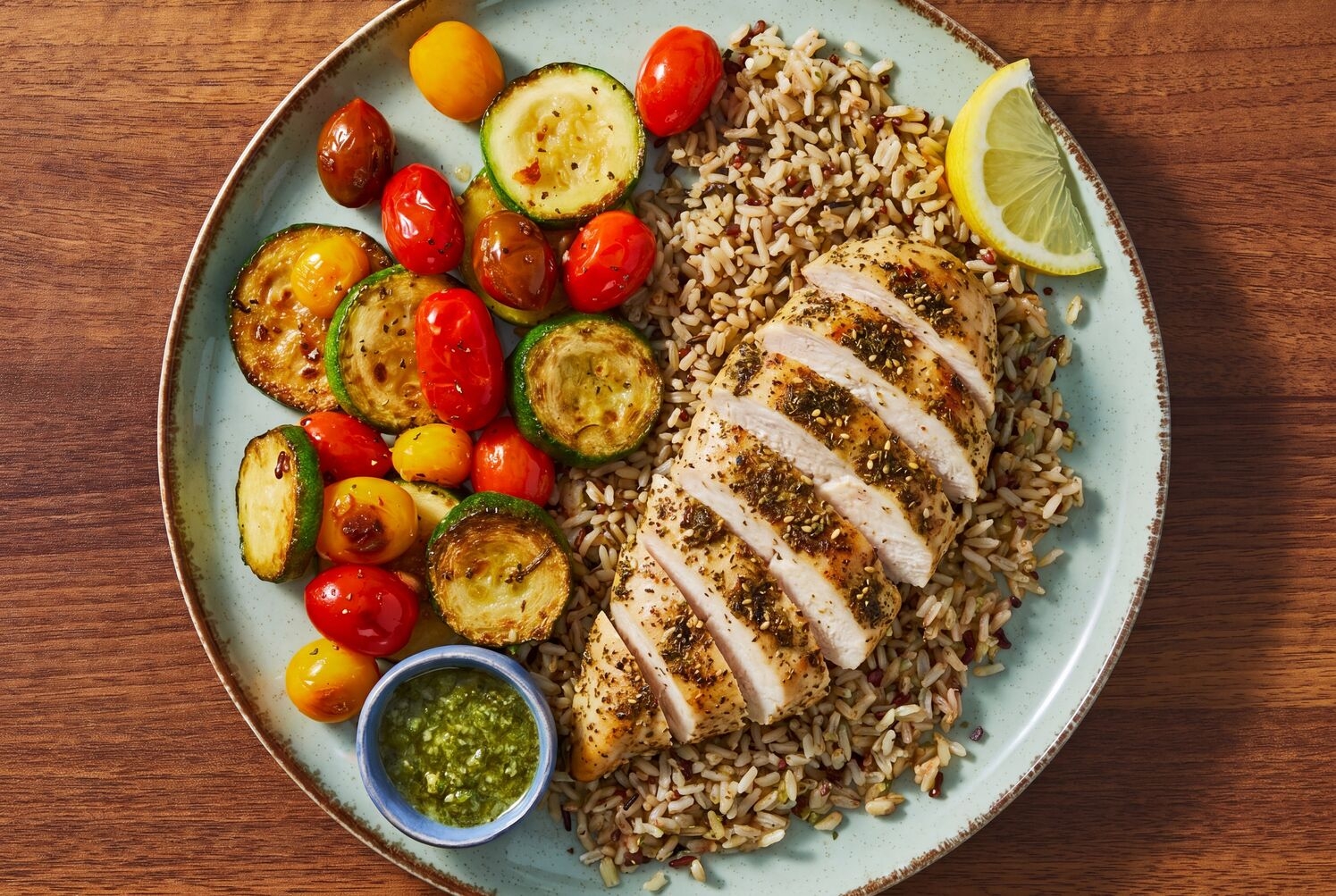 Za’atar Organic Chicken & Ginger Scallion Sauce